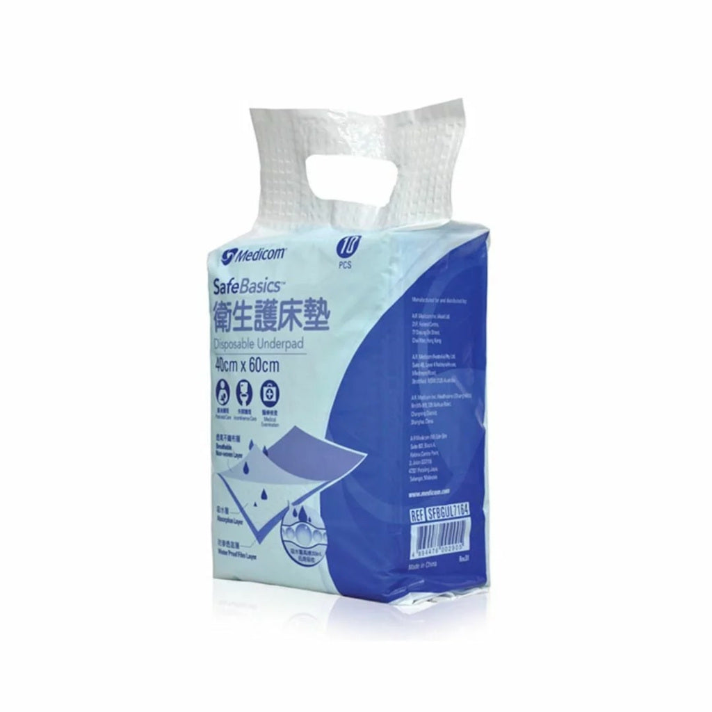 Medicom SafeBasics Disposable Underpads 40x60cm 300 per carton